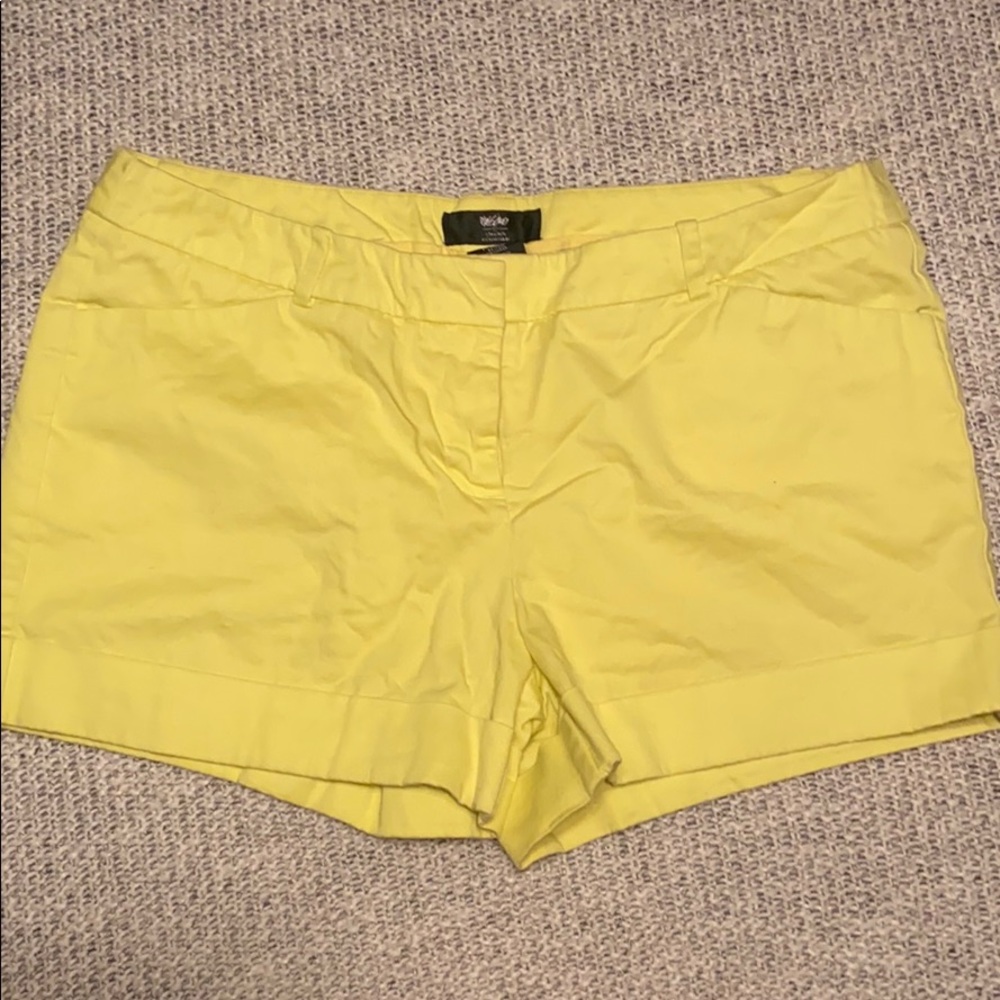 Mossimo Neon Yellow Shorts